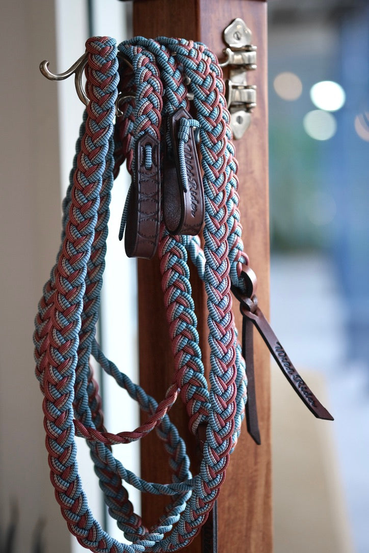 Flat Braided Split Reins - WR Signature