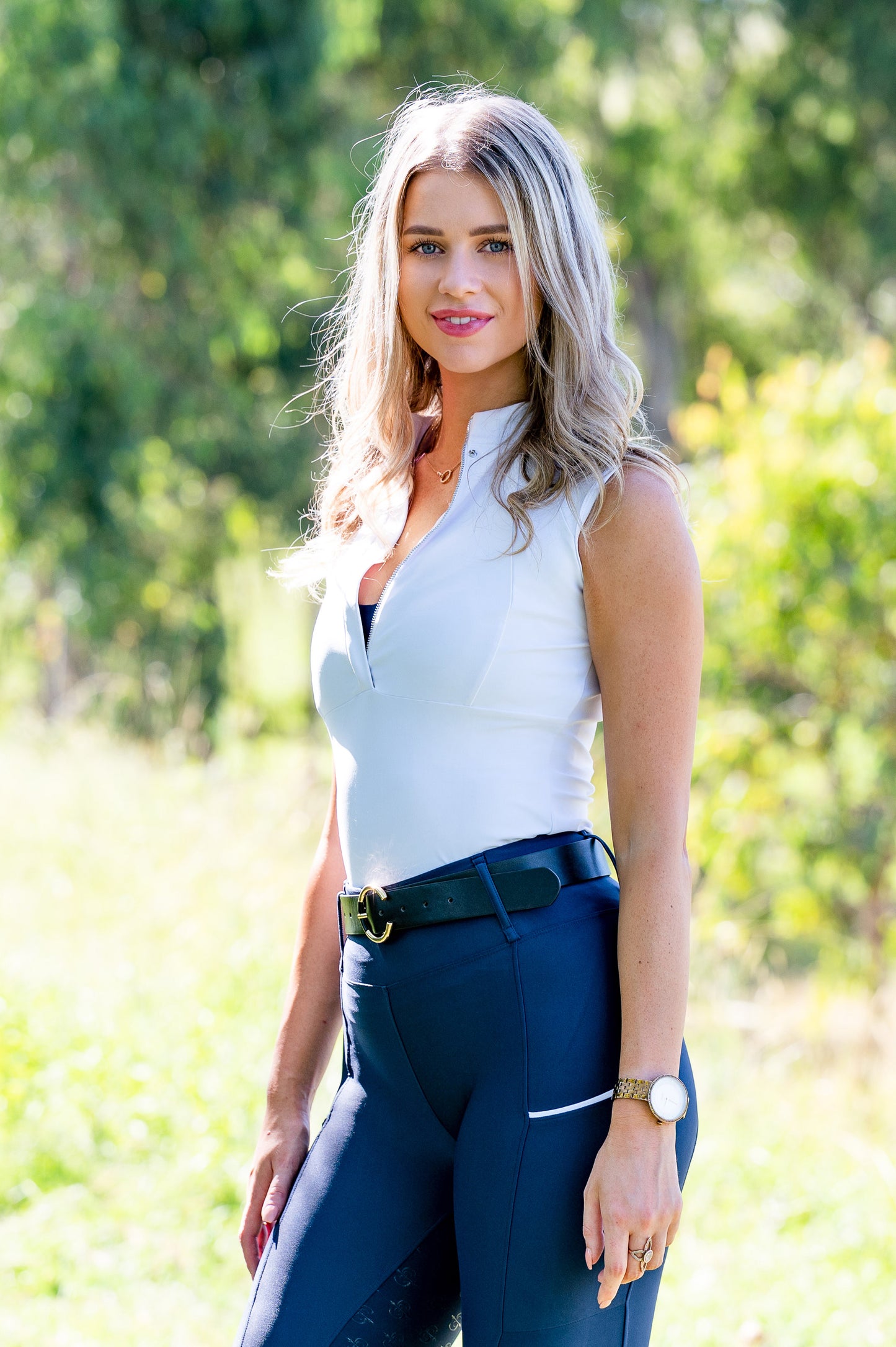 Sculpt Performance Hybrid Breeches: Azurite