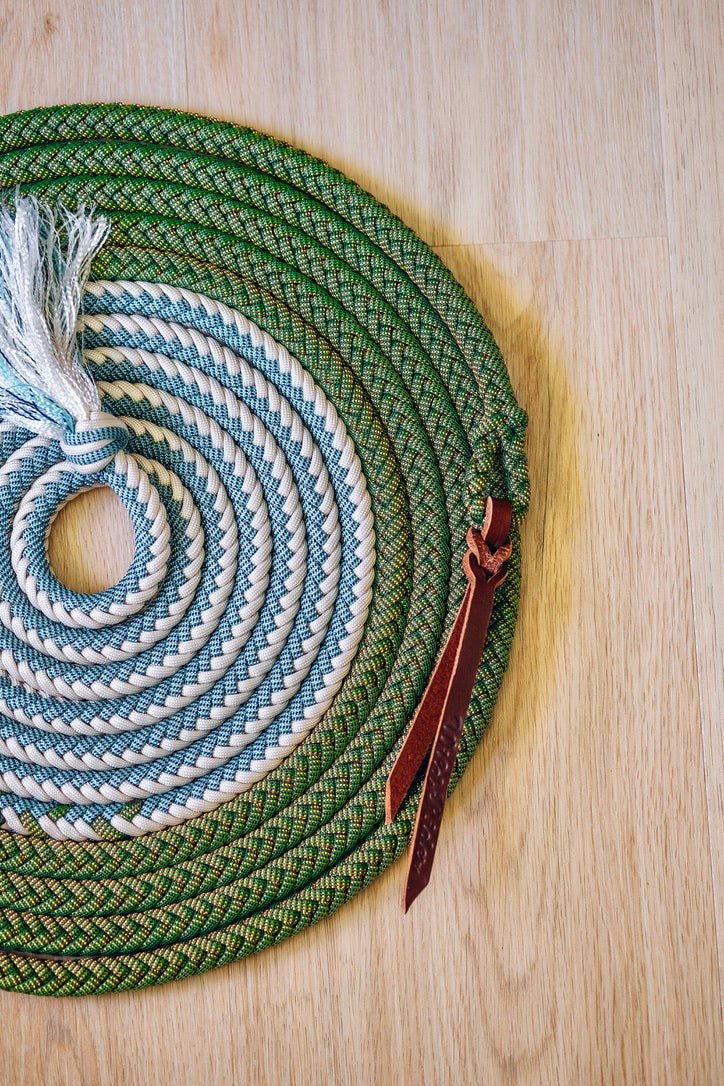 Ombré Paracord Mecate, "Sea Dragon", 8 Strand