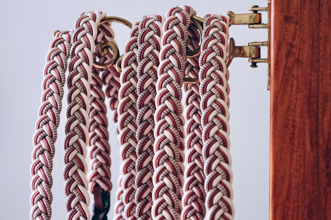 Flat Braided Joined Reins - "RED DESERT"