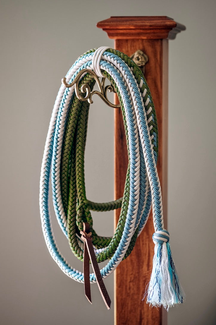 Ombré Paracord Mecate, "Sea Dragon", 8 Strand