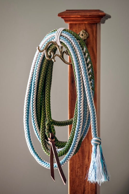 Ombré Paracord Mecate, "Sea Dragon", 8 Strand