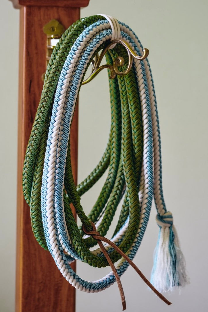 Ombré Paracord Mecate, "Sea Dragon", 8 Strand
