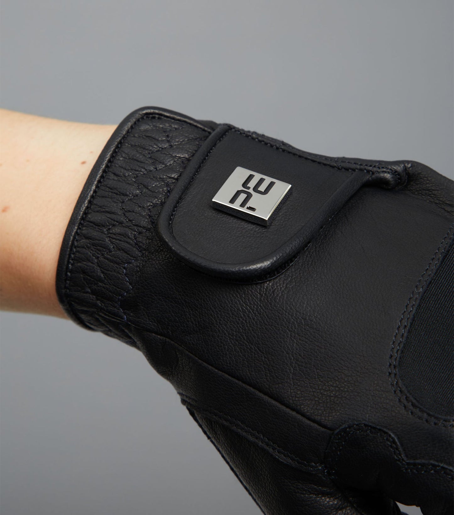 Mizar Ladies Leather Riding Gloves - BLACK