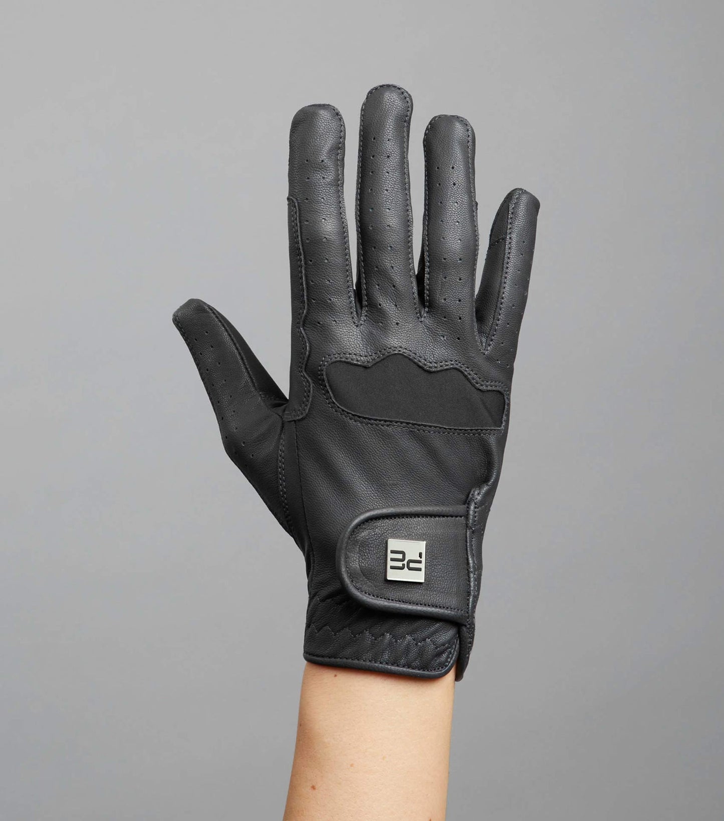 Mizar Ladies Leather Riding Gloves - BLACK