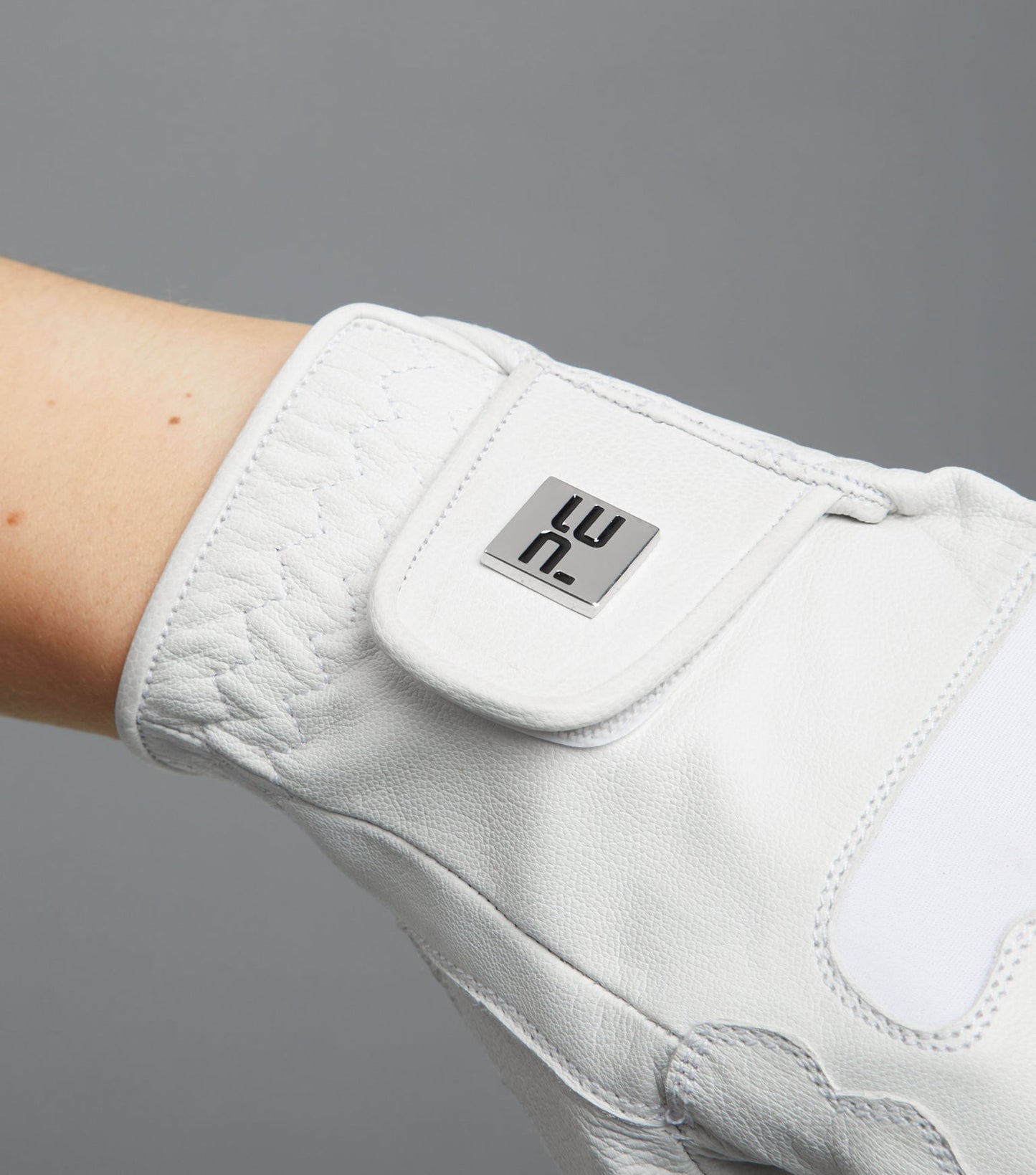 Mizar Ladies Leather Riding Gloves - WHITE