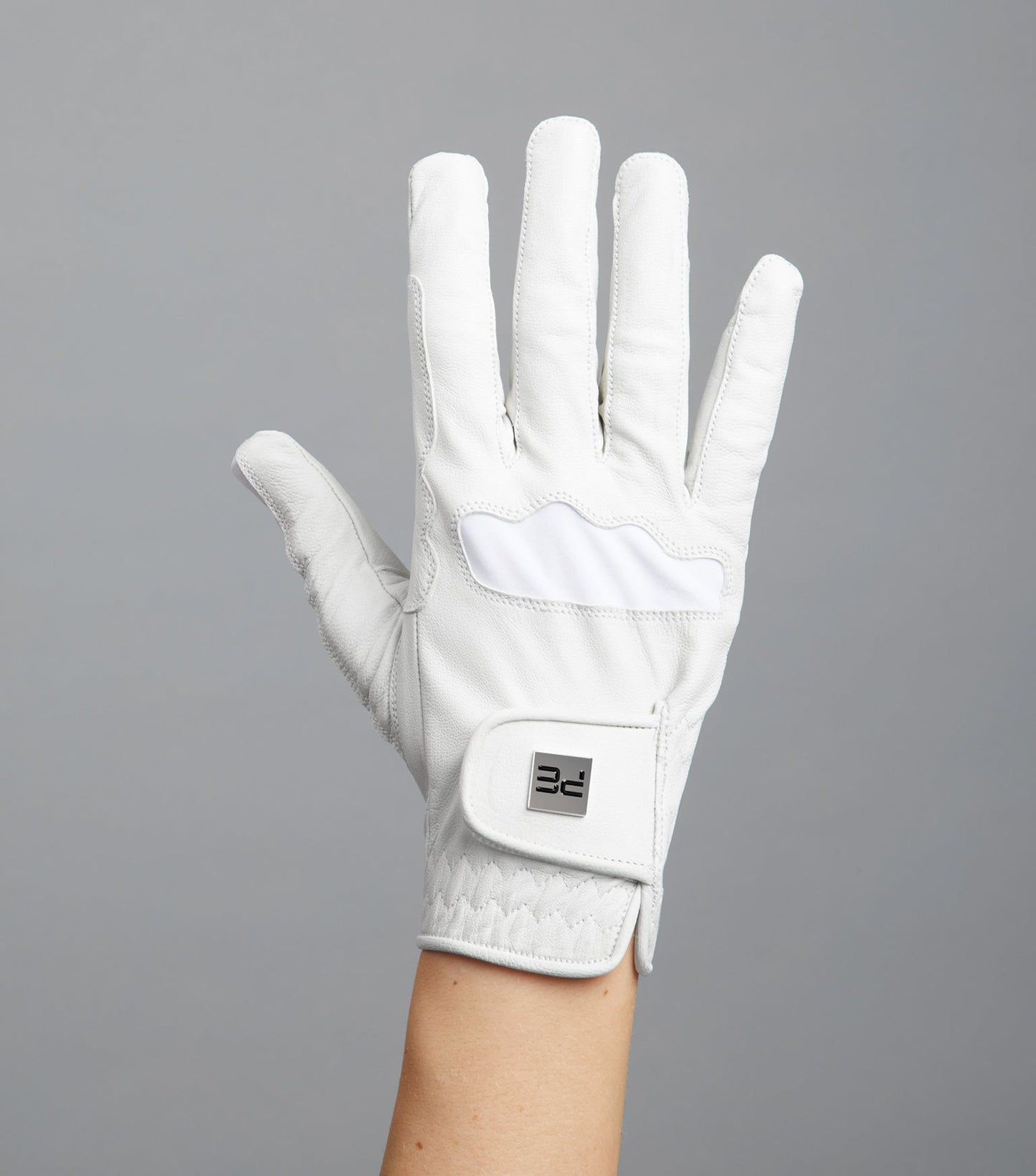 Mizar Ladies Leather Riding Gloves - WHITE