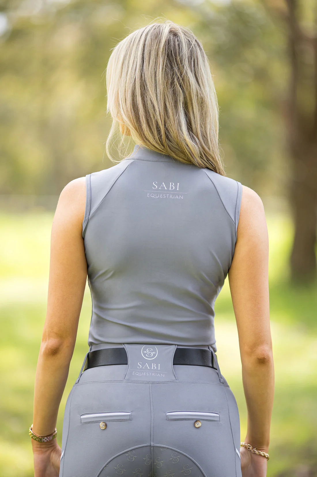 Sleeveless Paradigm Design Base Layer: Silver Eclipse
