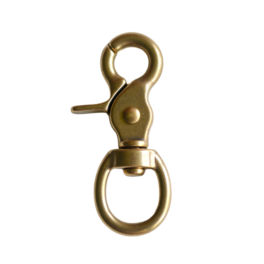 Brass Scissor Snap - Round Eye