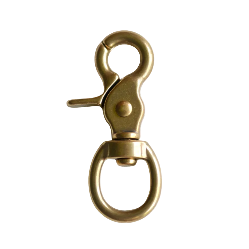 Brass Scissor Snap - Round Eye