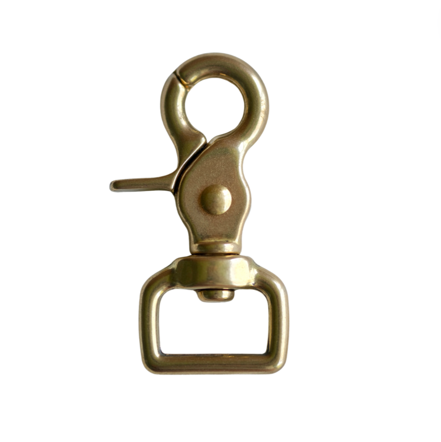 Brass Scissor Snap - Square Eye
