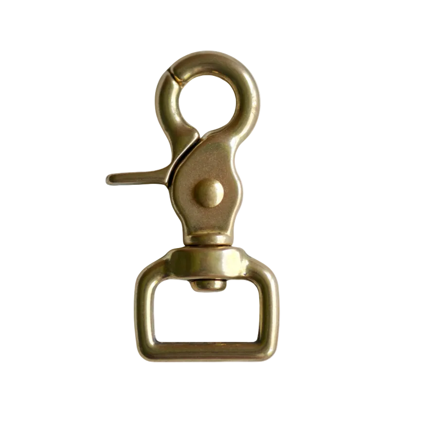 Brass Scissor Snap - Square Eye