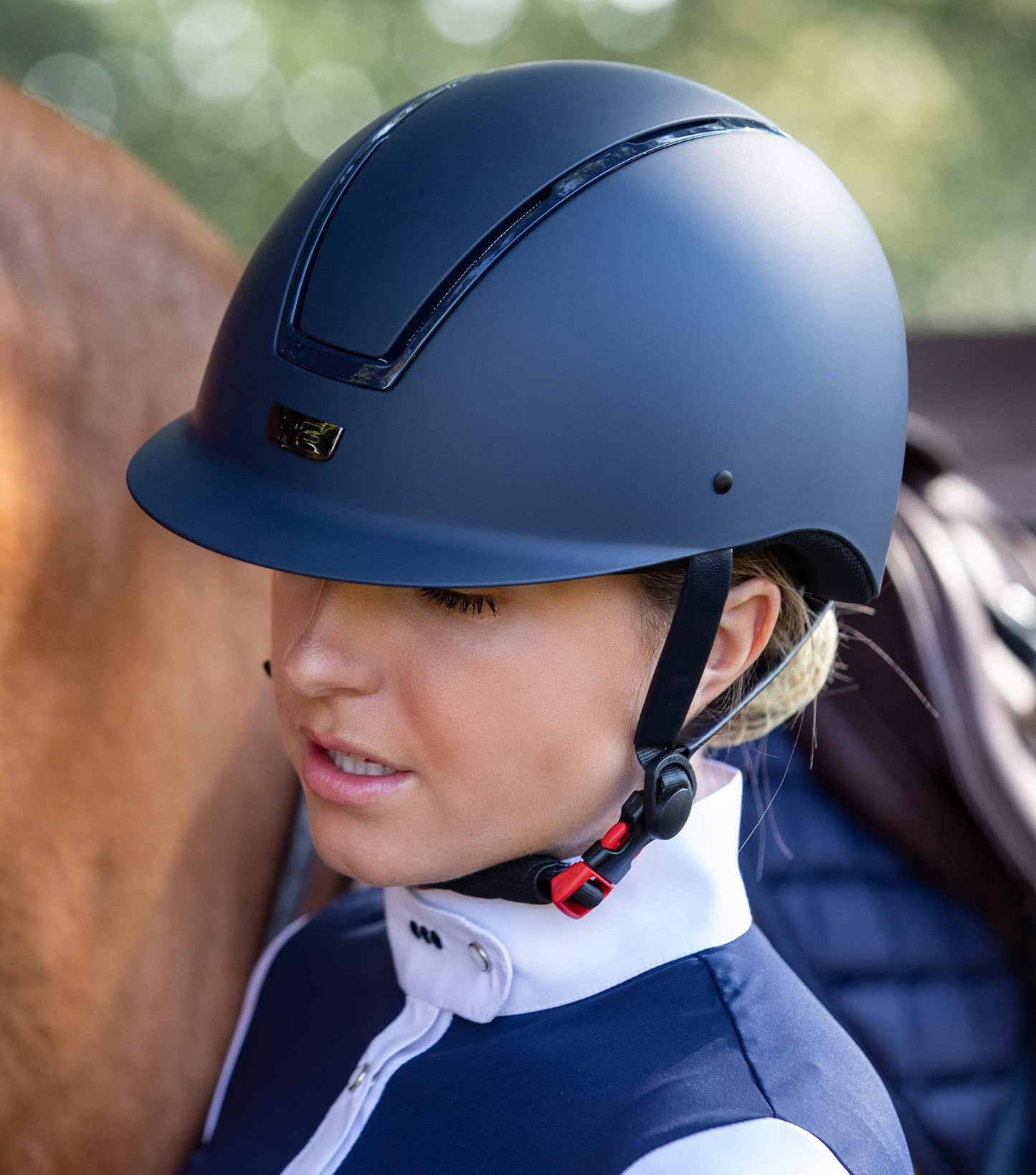 Endeavour Horse Riding Helmet - Navy