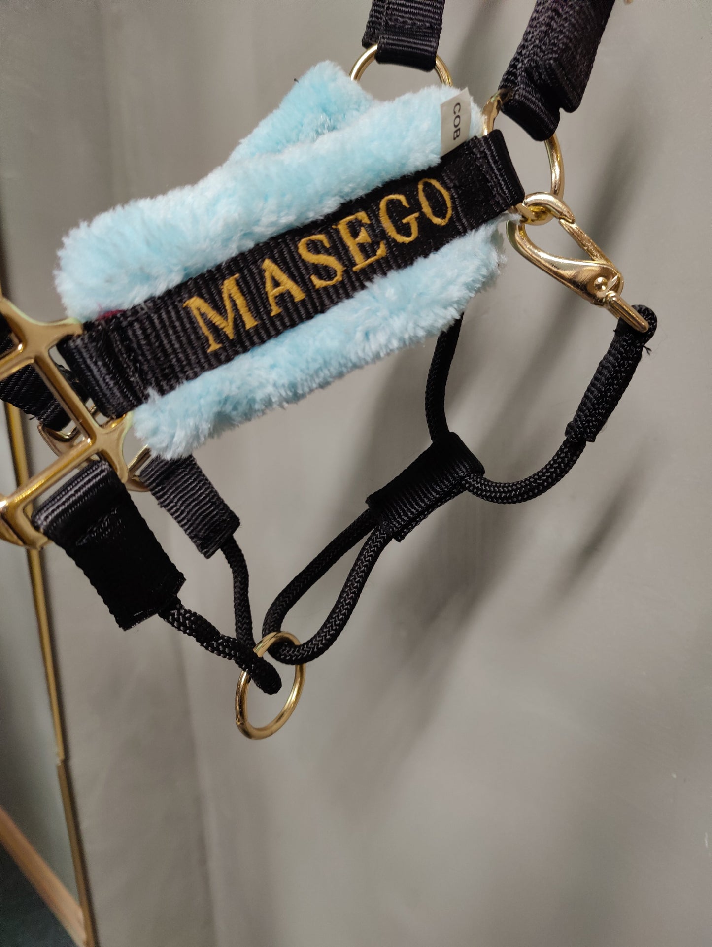 Ivy halter - black/very light blue - MASEGO horsewear