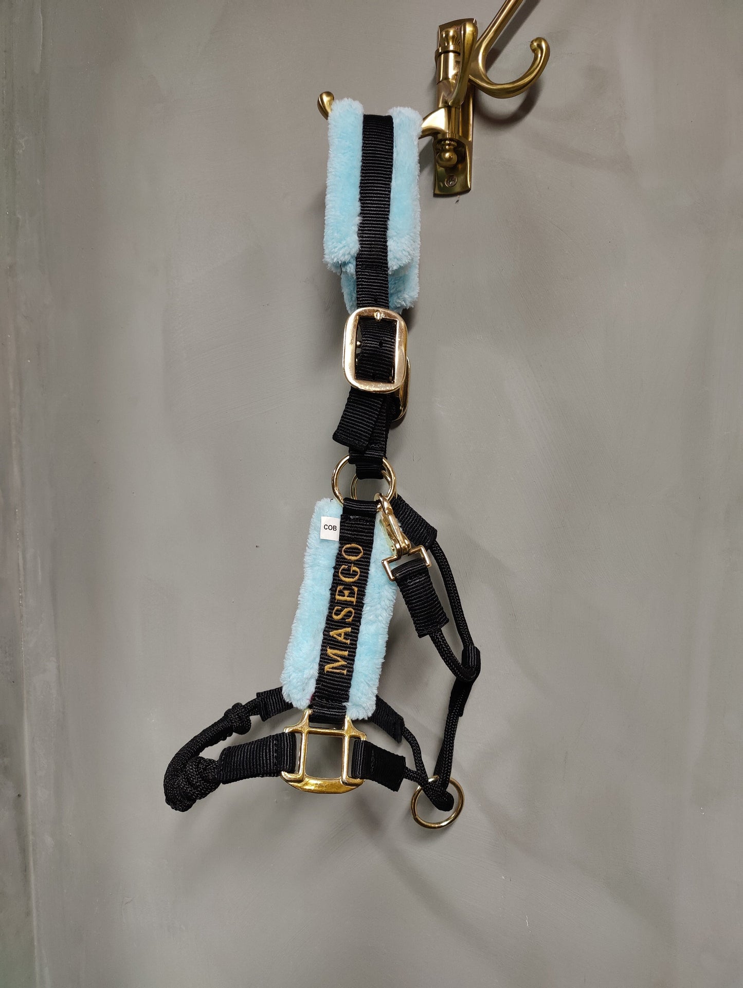 Ivy halter - black/very light blue - MASEGO horsewear