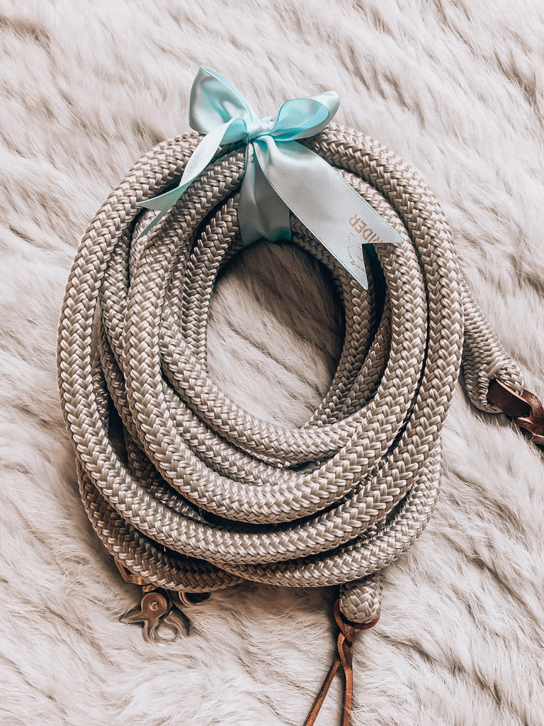 Split Reins - Clip ons- "MOONSTONE"