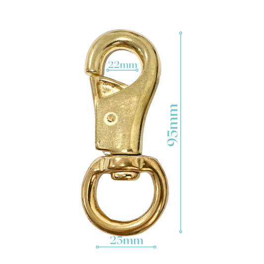 Bull Swivel Snap Brass - For Lead Rope