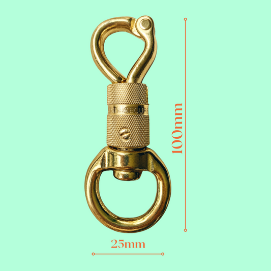 Brass Round Twist Lock Snap - For Lead Rope freeshipping - Wild Rider