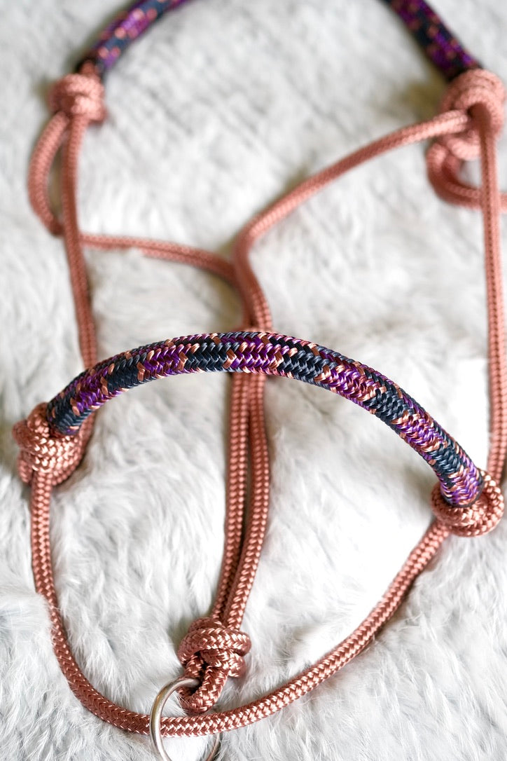 Halo Overlay Halter - "ROSE GOLD X STARLING"