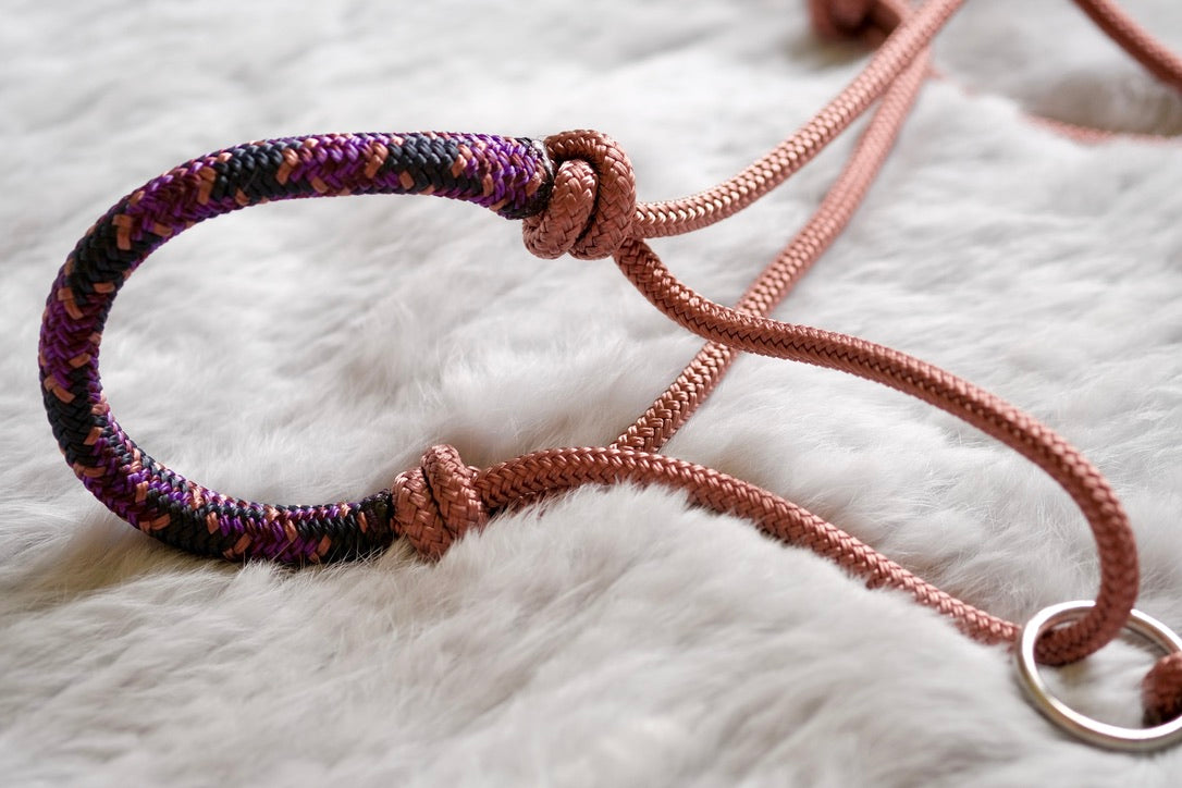 Halo Overlay Halter - "ROSE GOLD X STARLING"
