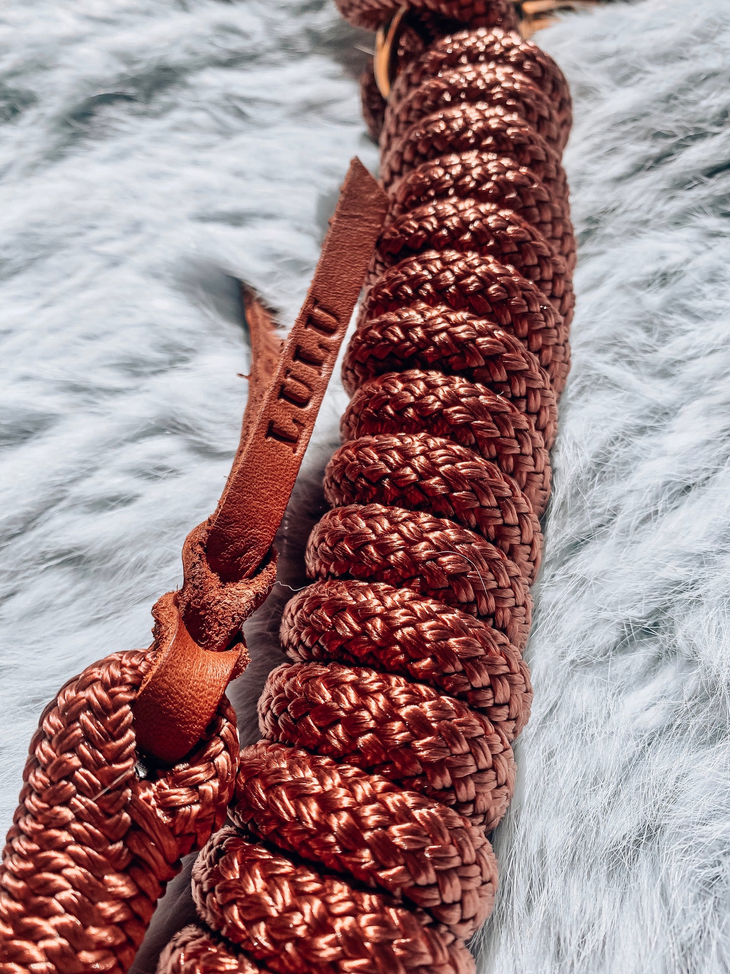 Split Reins - Tie ons - "ROSE GOLD"
