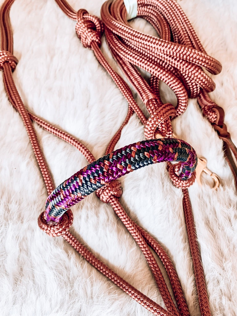 Overlay Halter - "ROSE GOLD X STARLING"