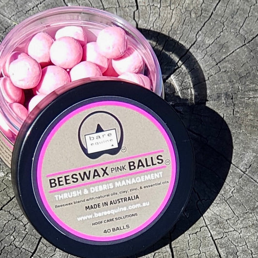 Beeswax Pink Balls - Thrush and Debris Management freeshipping - Wild Rider
