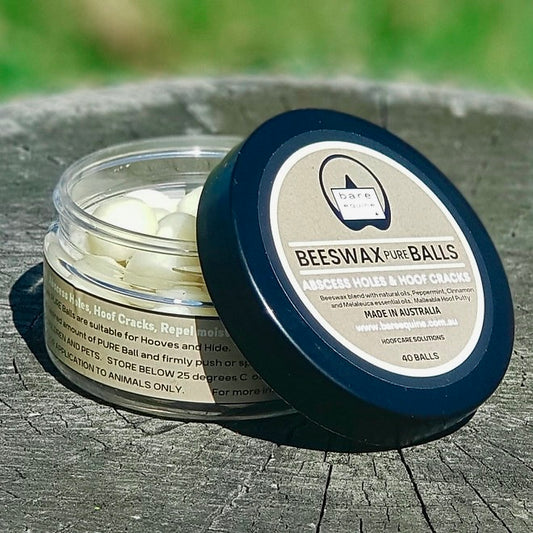 Beeswax Pure Balls - Abscess Holes and Hoof Cracks freeshipping - Wild Rider