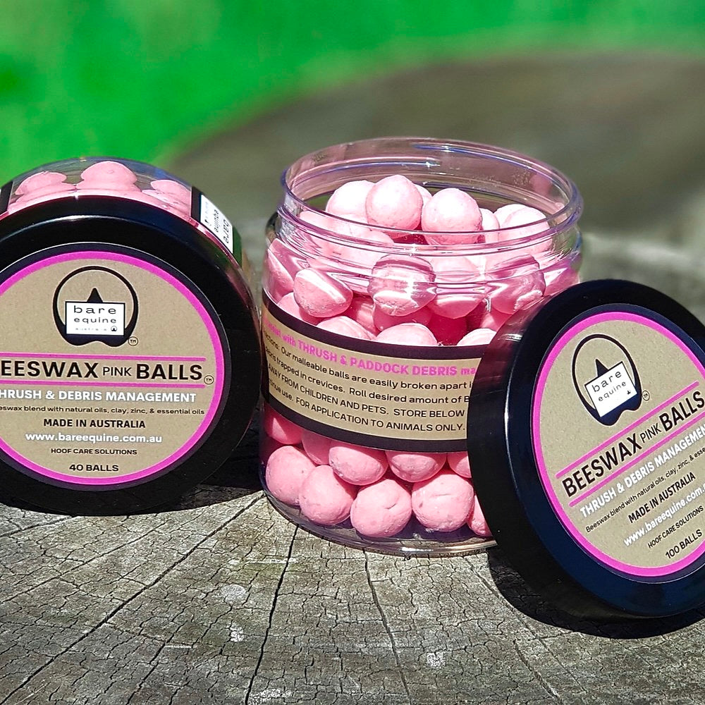 Beeswax Pink Balls - Thrush and Debris Management freeshipping - Wild Rider