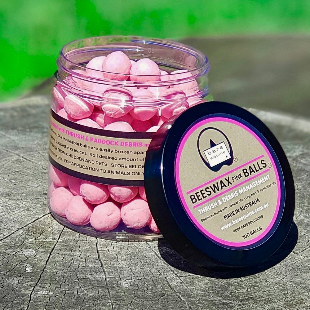 Beeswax Pink Balls - Thrush and Debris Management freeshipping - Wild Rider