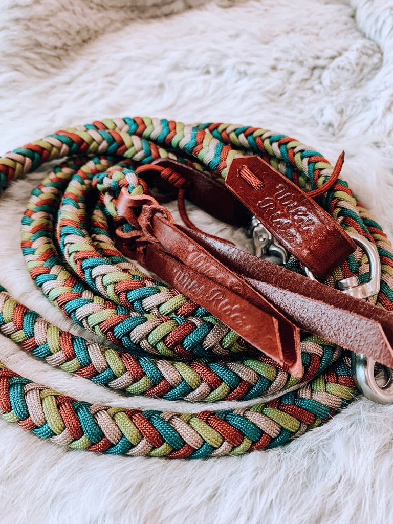 Braided Split Reins - "Autumn Breeze"