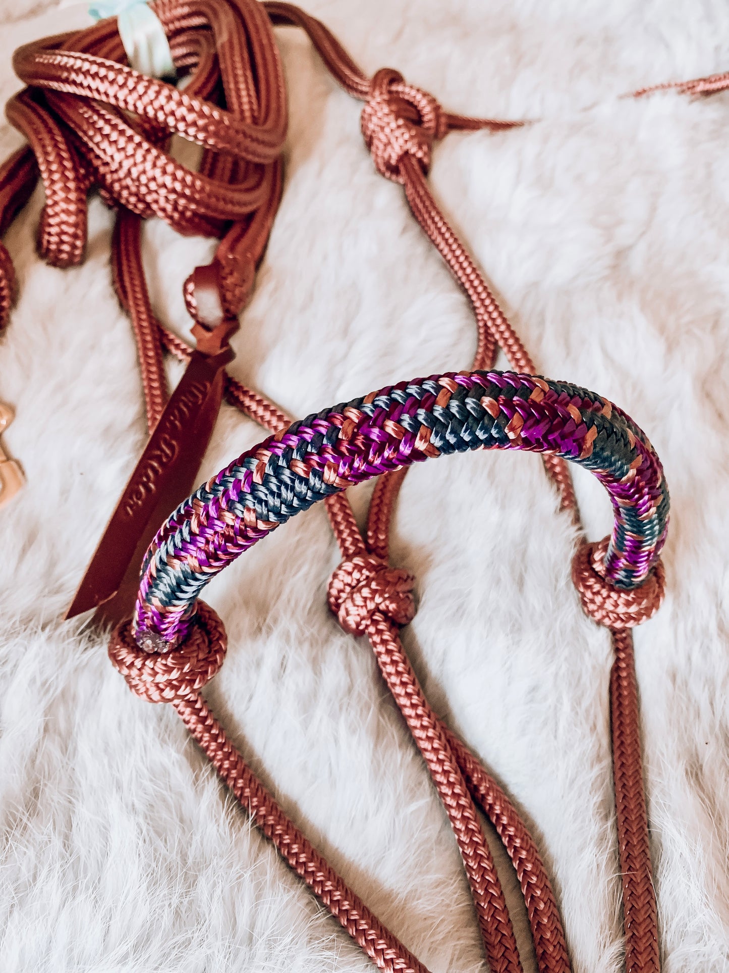 Halo Overlay Halter - "ROSE GOLD X STARLING"