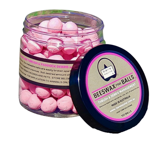 Beeswax Pink Balls - Thrush and Debris Management freeshipping - Wild Rider
