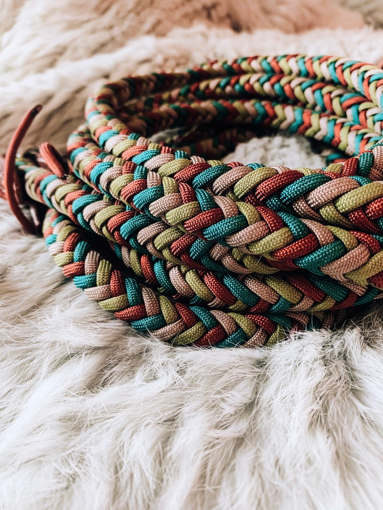 Braided Split Reins - "Autumn Breeze"