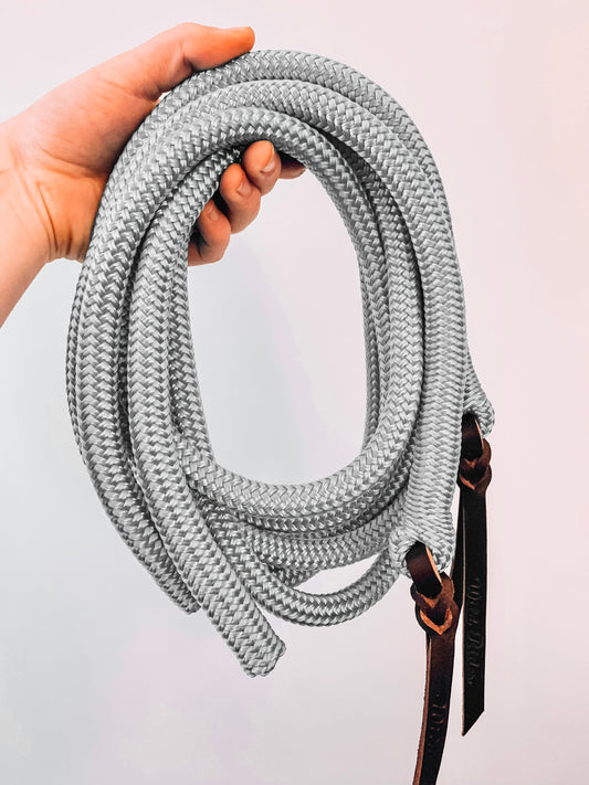 Split Reins - Tie ons  - "MOONSTONE"