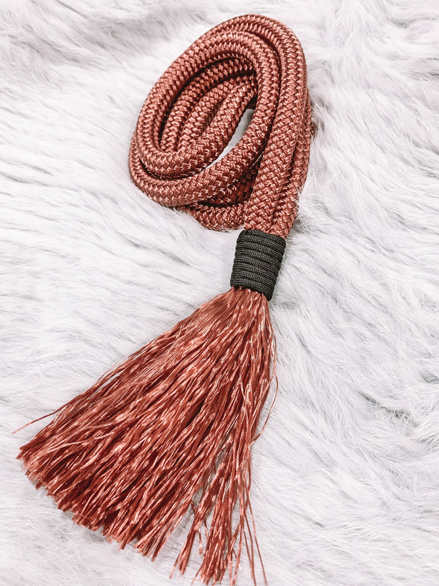 Tassel Neck Rope - "ROSE GOLD"