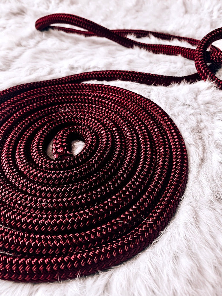 Mecate Reins - "CARMINE"