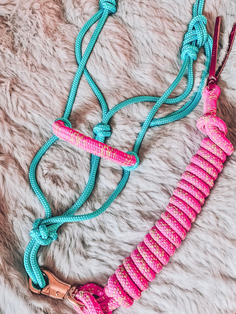 Overlay Halter - "LAGOON X BAHAMA"