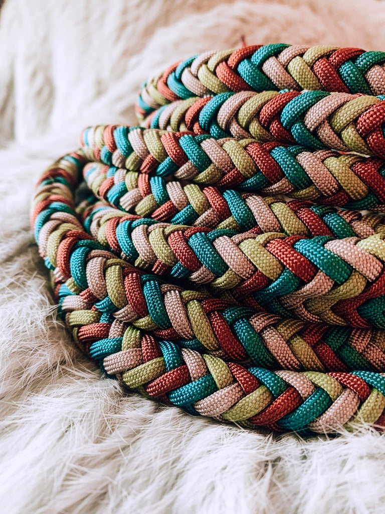 Braided Split Reins - "Autumn Breeze"