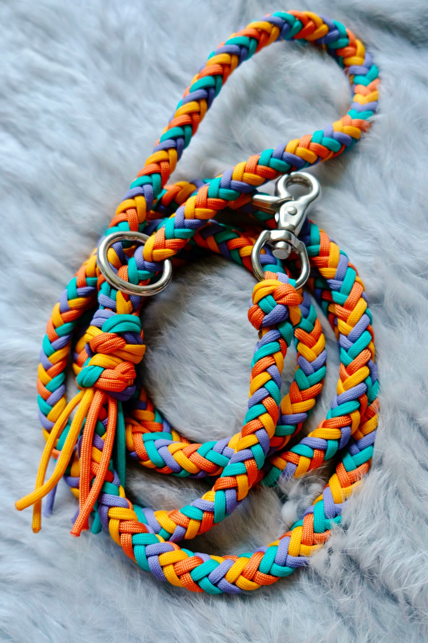 Herringbone Dog Leash - "Hey There Sunshine"