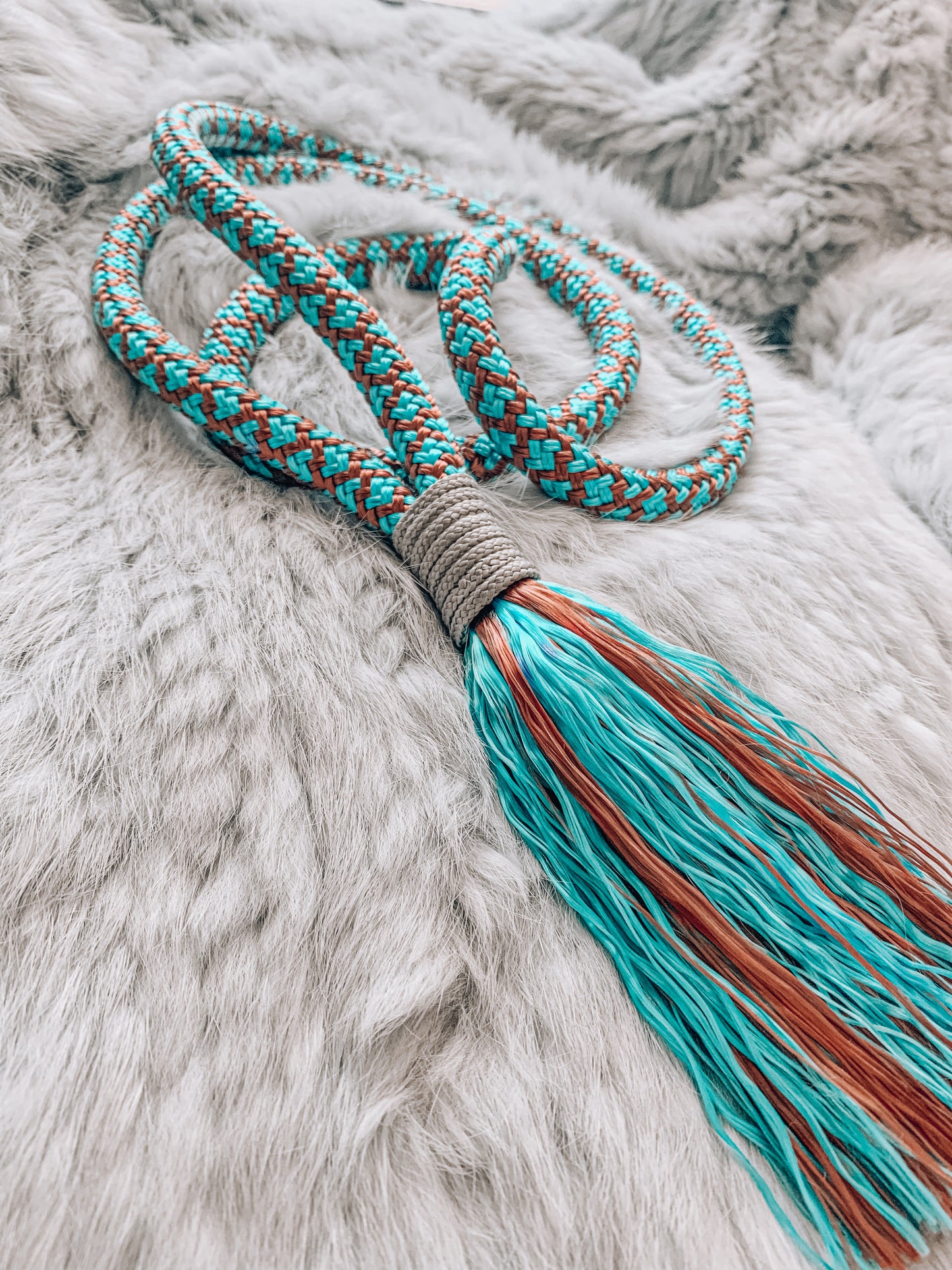 Tassel Neck Rope - "KINGFISHER"