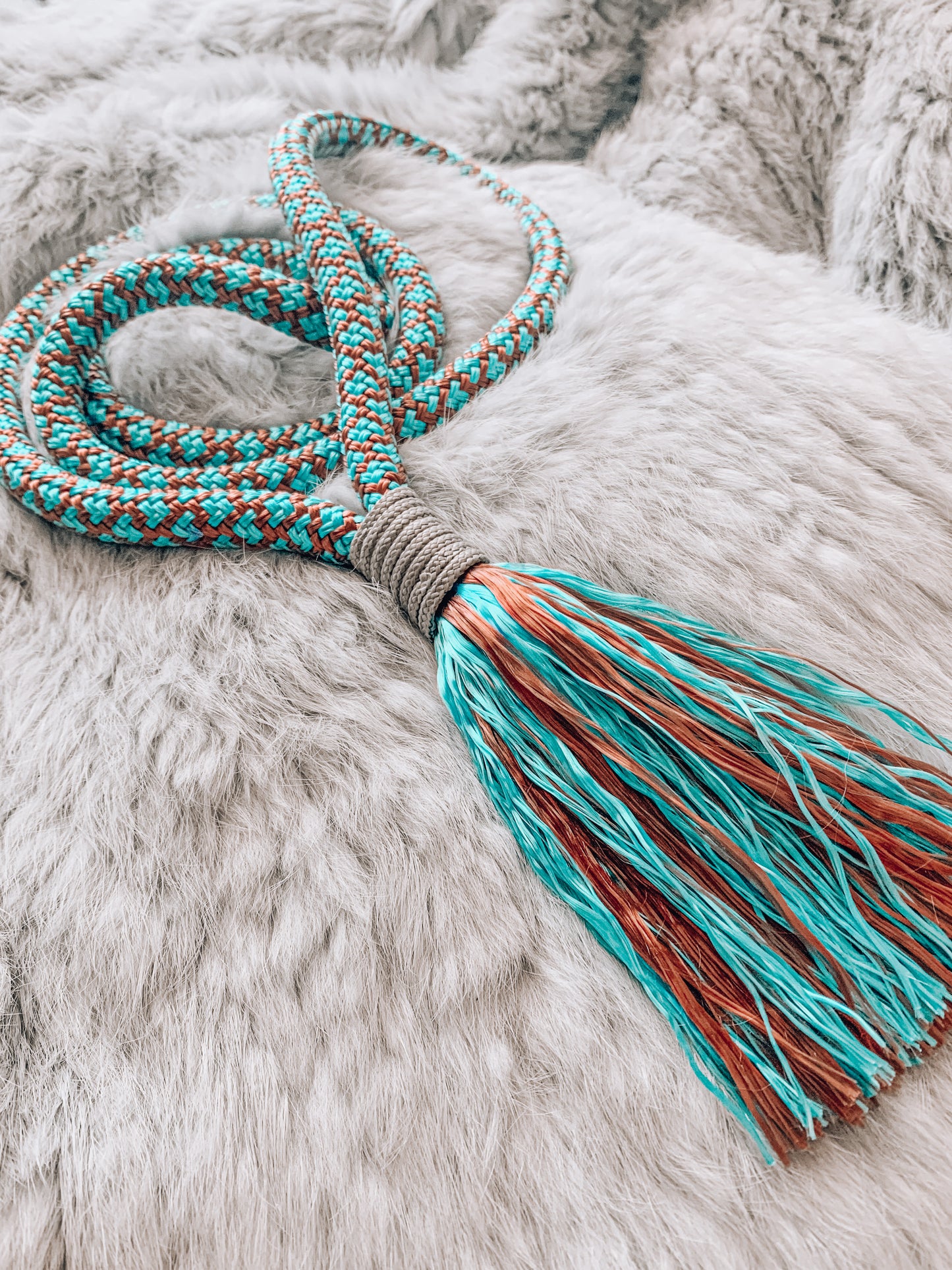 Tassel Neck Rope - "KINGFISHER"
