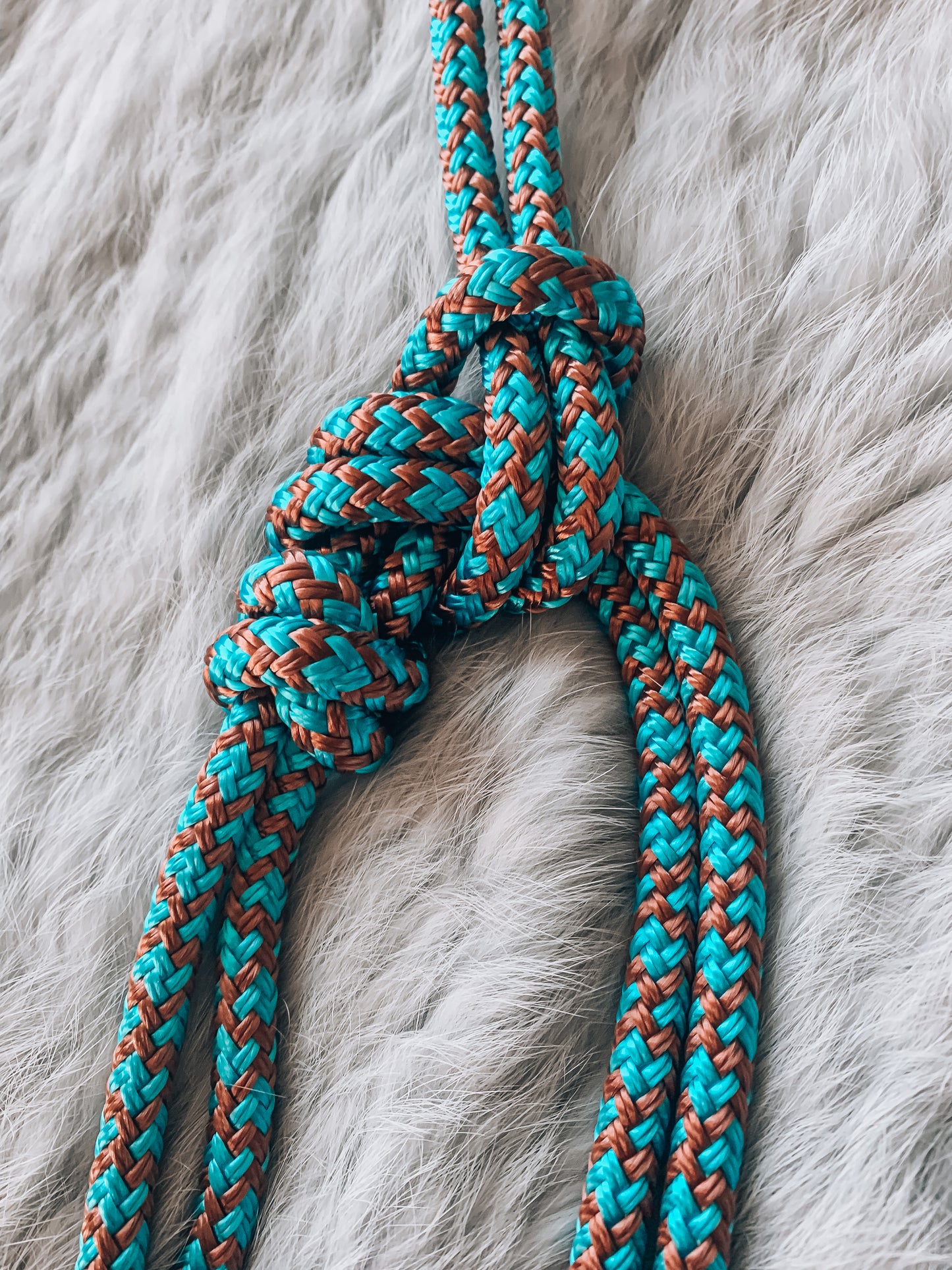 Overlay Halter - "KINGFISHER X Rose Gold"