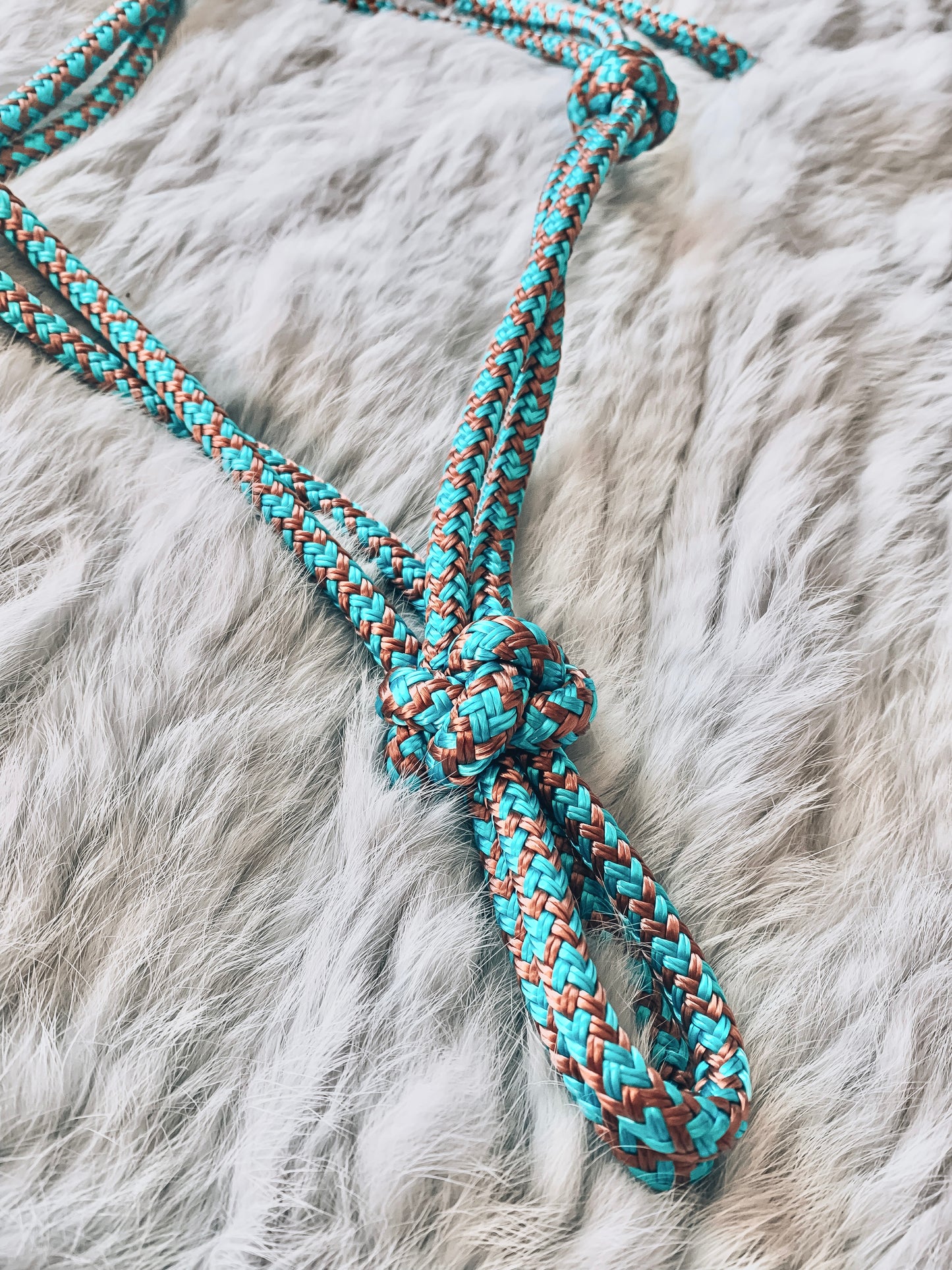 Overlay Halter - "KINGFISHER X Rose Gold"