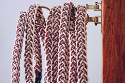 Flat Braided Joined Reins - "RED DESERT"