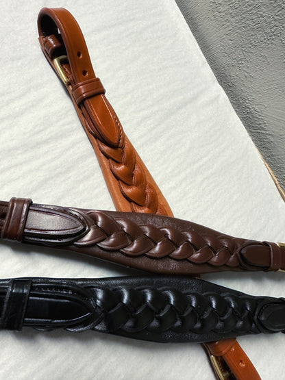 Braided noseband for hackamore Bridle