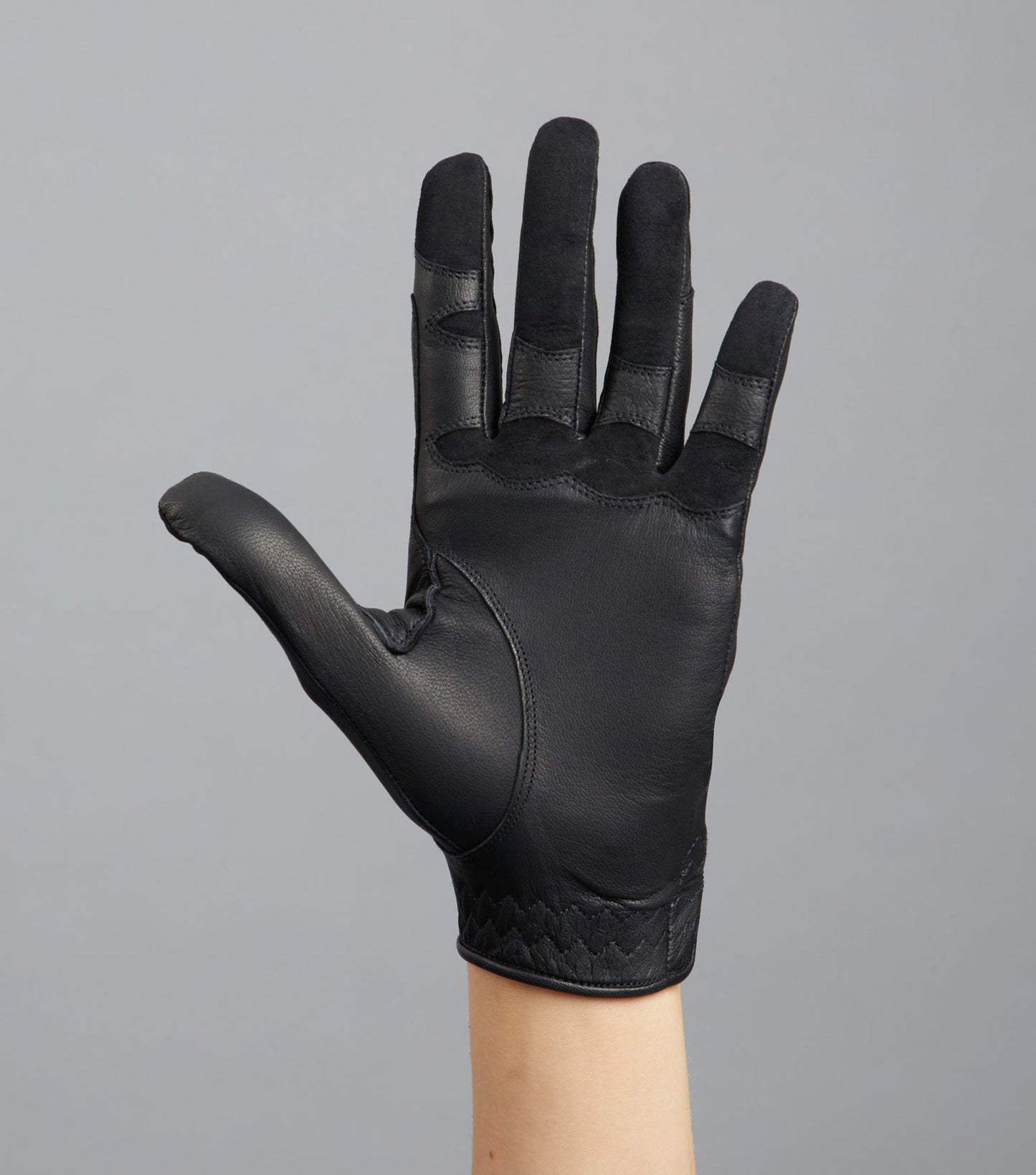 Mizar Ladies Leather Riding Gloves - BLACK