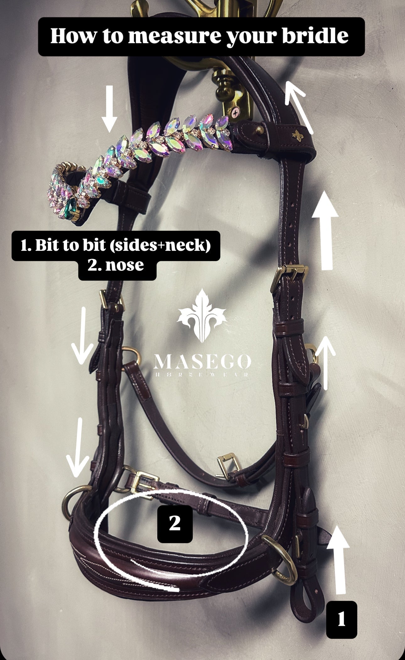 Oliander Multi Bridle - MASEGO bit to bitless system