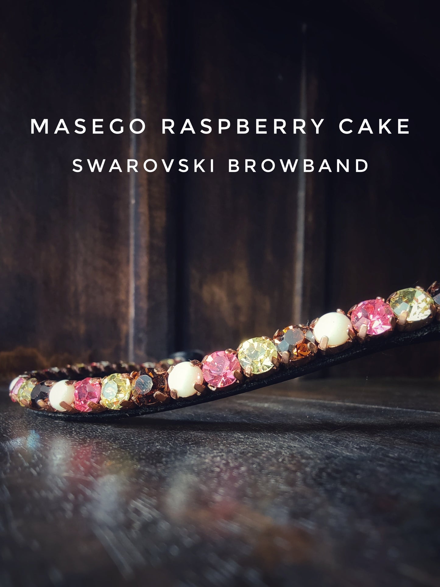 MASEGO horsewear Raspberry cake browband - MASEGO horsewear