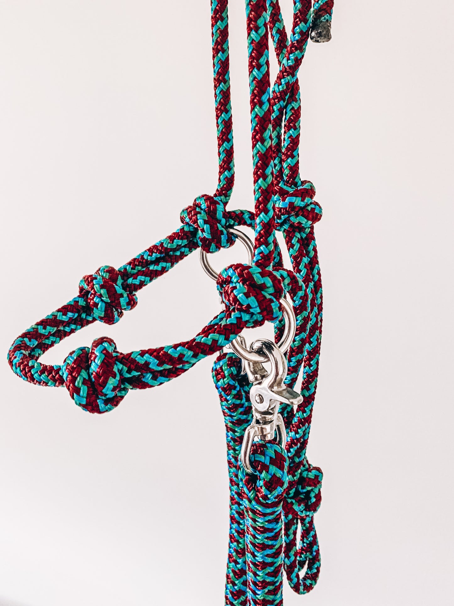 4 Knot Sidepull Halter with rings